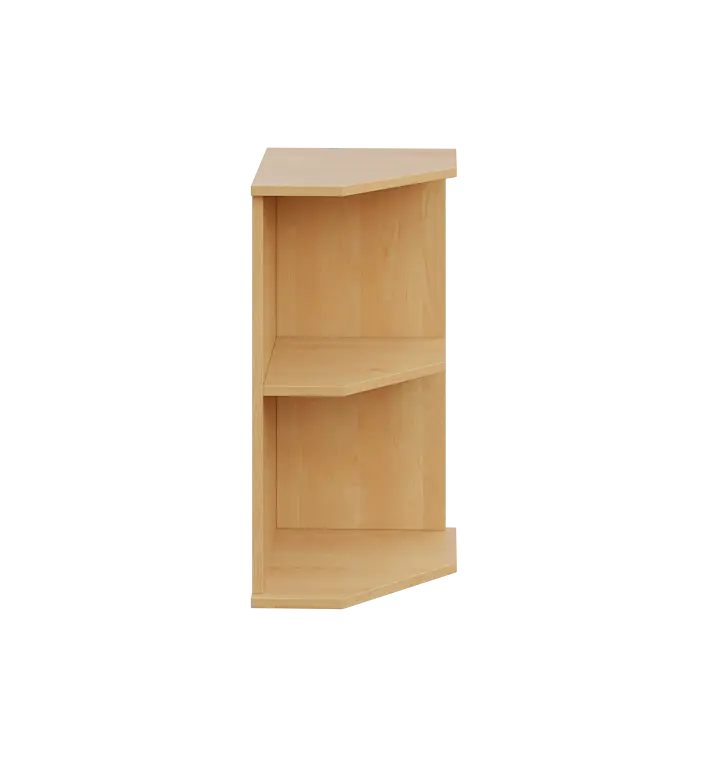 LZ 2 - 3 kancelářská skříň, rohová, pravá, 750x360x450, javor horský